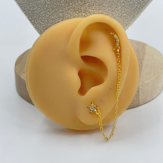 Sky Charm Flatback Earrings
