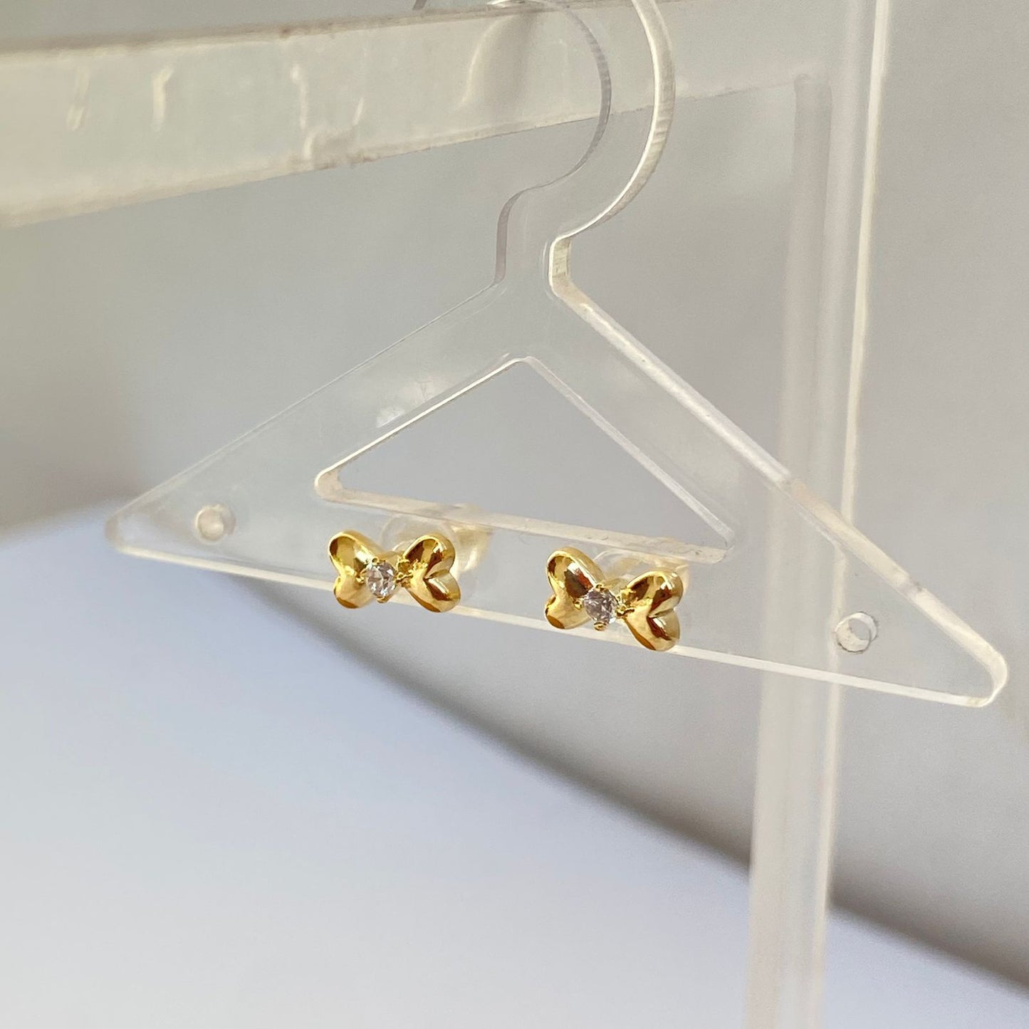 Bow Gold Earrings
