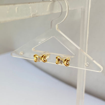 Bow Gold Earrings