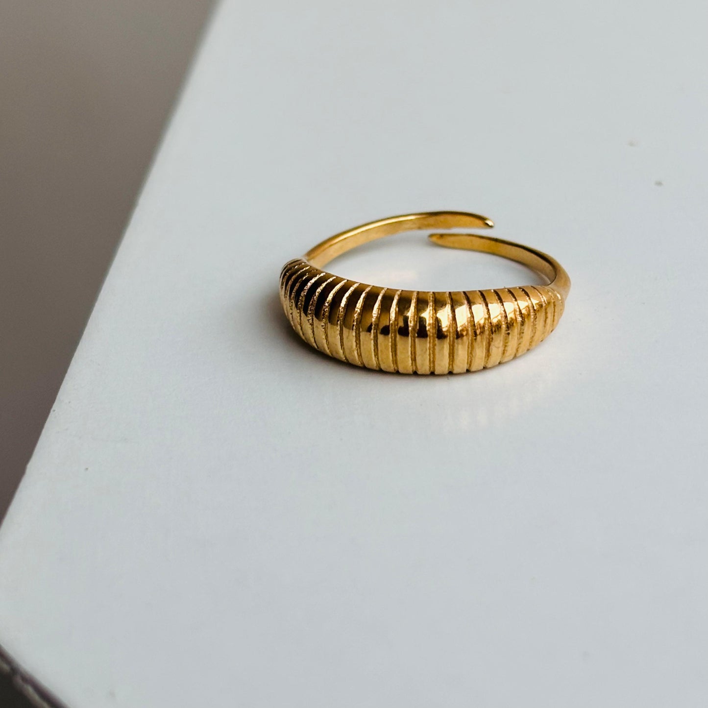 Sleek Croissant Ring