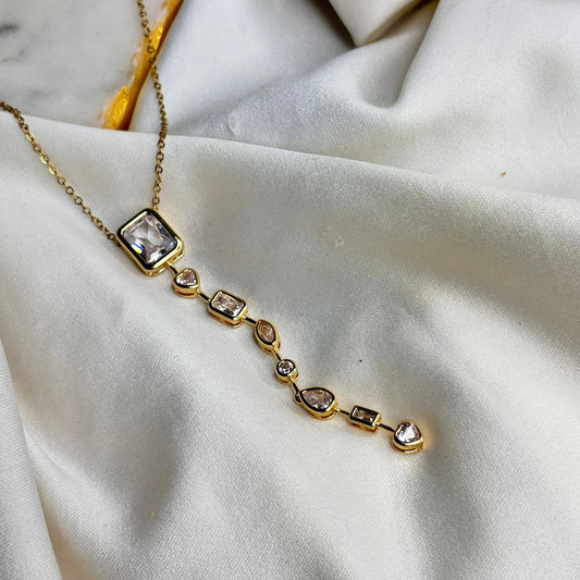 Bejewelled Quad set (White-Gold)