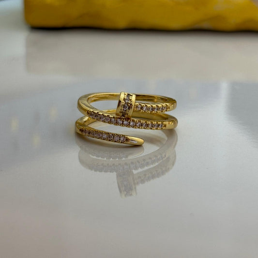 Luxe Layered Nail Ring