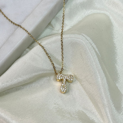 Studded Initial Necklaces