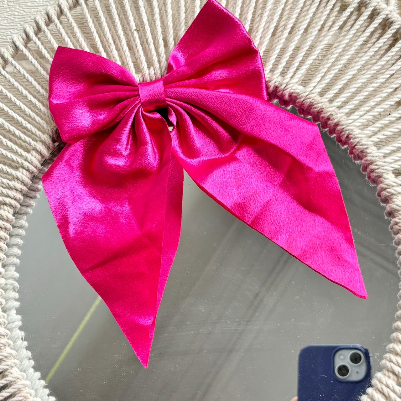 Satin Luxe Tail Bow Clips