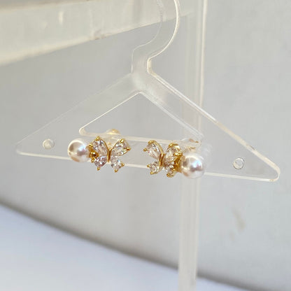 Pearl Bow Earrings