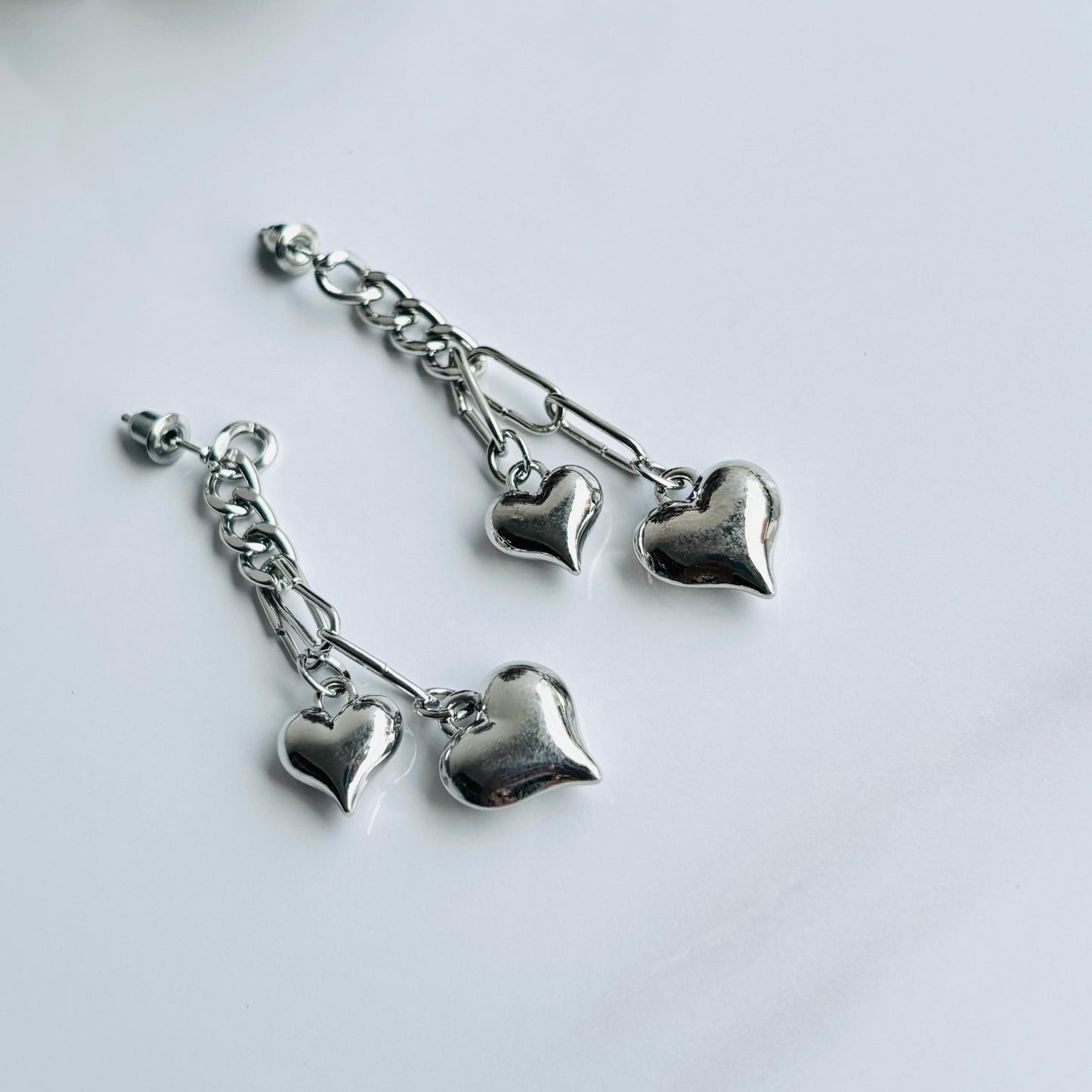 Linked Heart Earrings