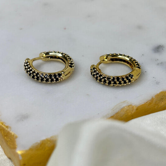 Black Lush Hoops