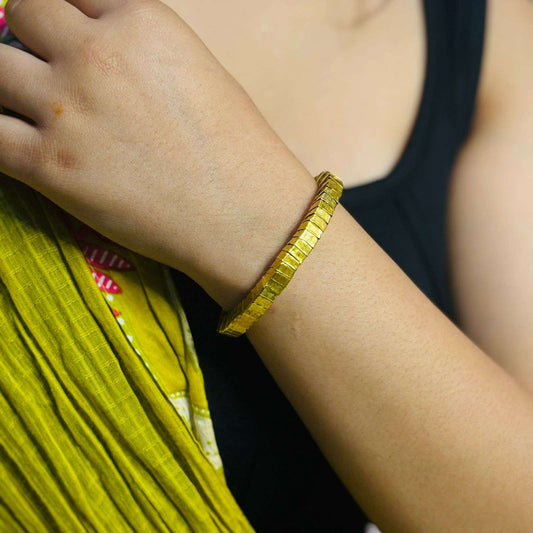 Brass Sleek Adjustable Bracelet