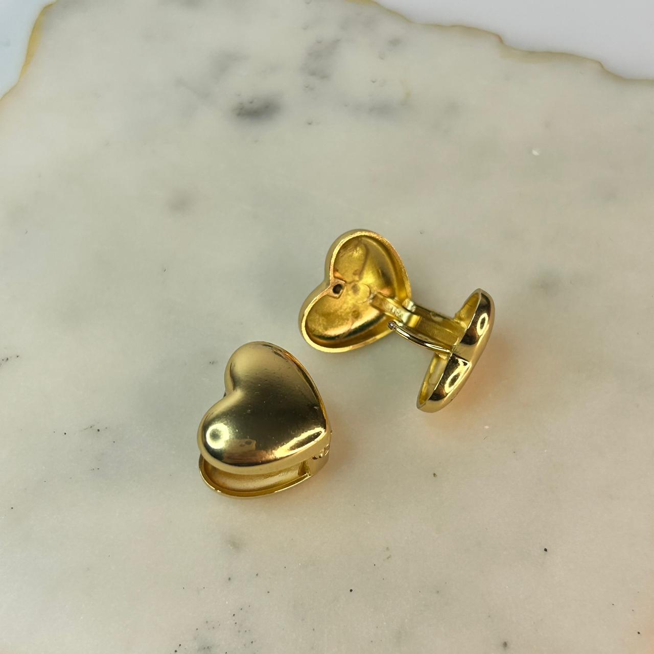 Bubble Heart Clip Earrings