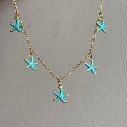 Ocean Blue Star Necklace