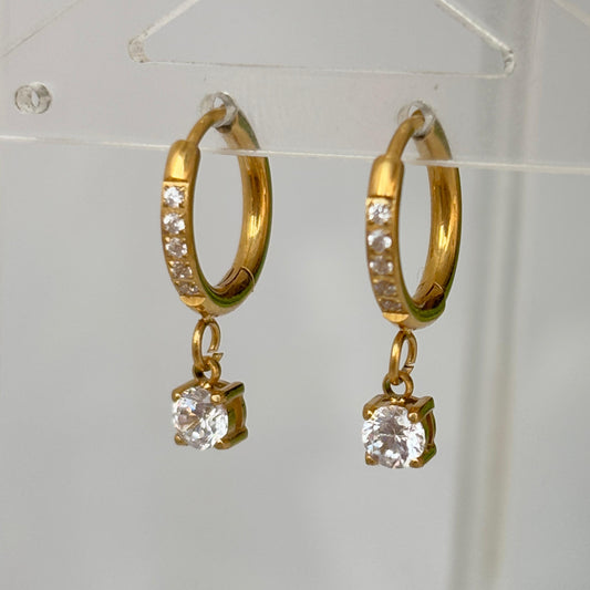 Bling Round Earrings