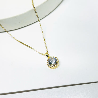 Aisha Solitaire Necklace