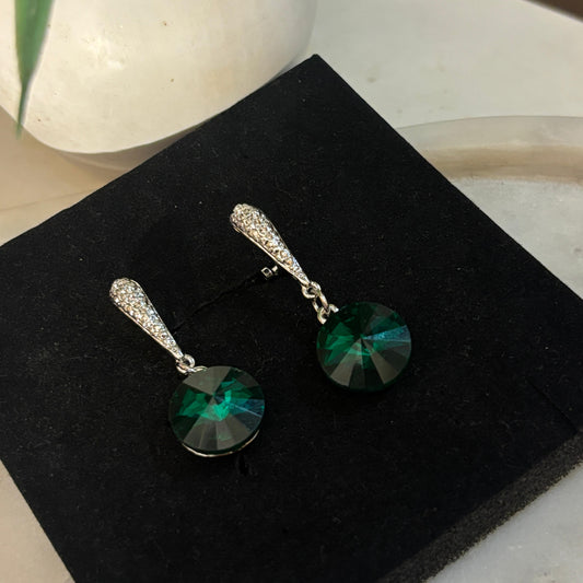 Dewdrop Emerald Clip-On Earring
