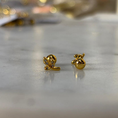 Little Leaf Flatback Earrings
