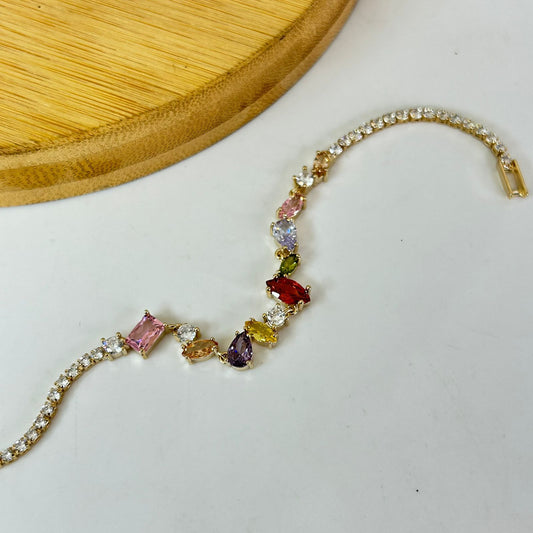 Multi Stones Tennis Bracelet
