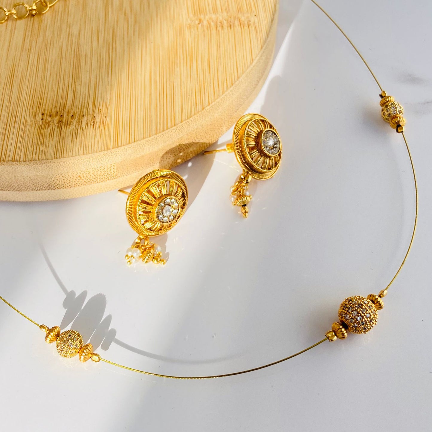 Matar Mala Invisible Chain Choker Set
