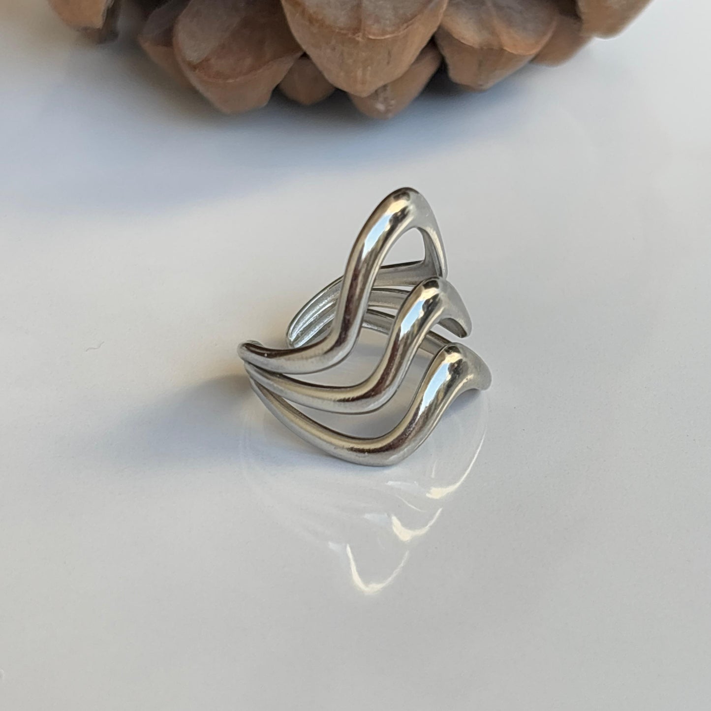 Big Tide Silver Ring