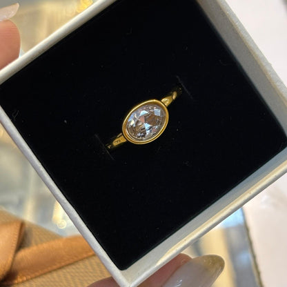 Opal Solitaire Ring