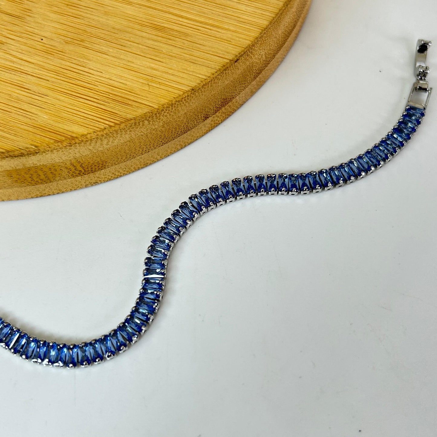 Blue Tennis Bracelet