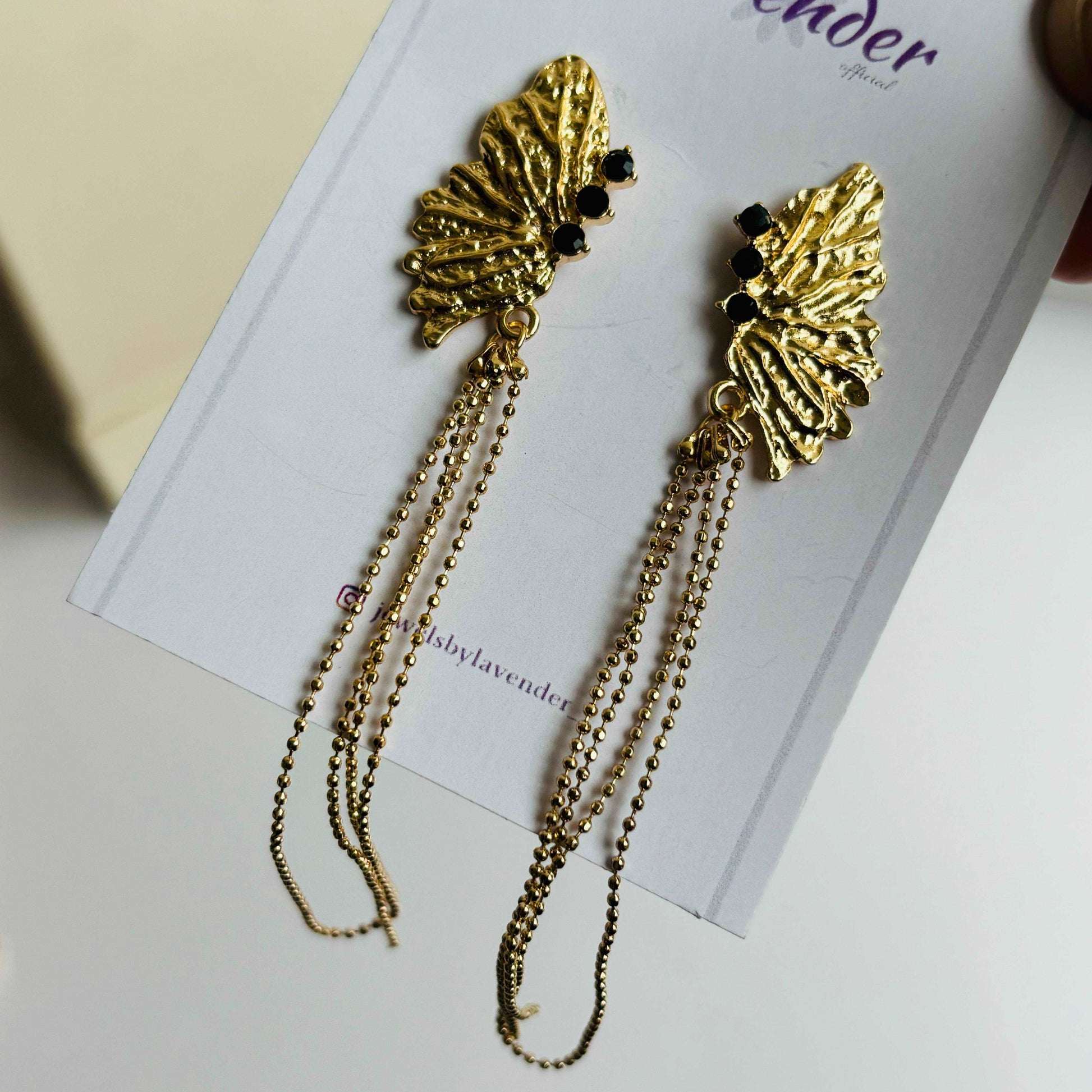 Butterfly Tassle Earrings