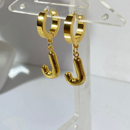 Initial Alphabet Earrings