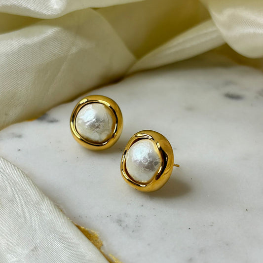 Rusty Pearl Earrings