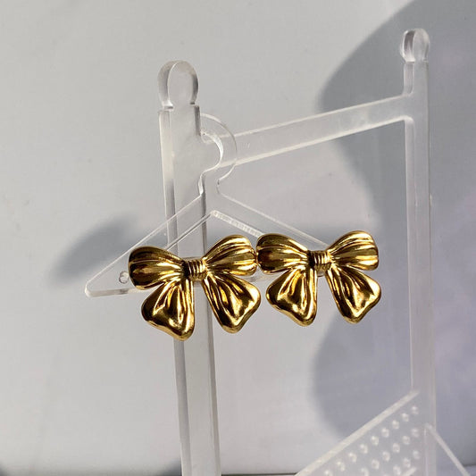 Ribbon Bow Studs