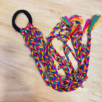 Silver Balls Tassle Hairtie