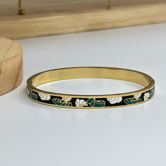 Sleek Enamel Bracelet