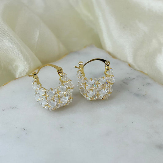 Crystal Cube Earrings