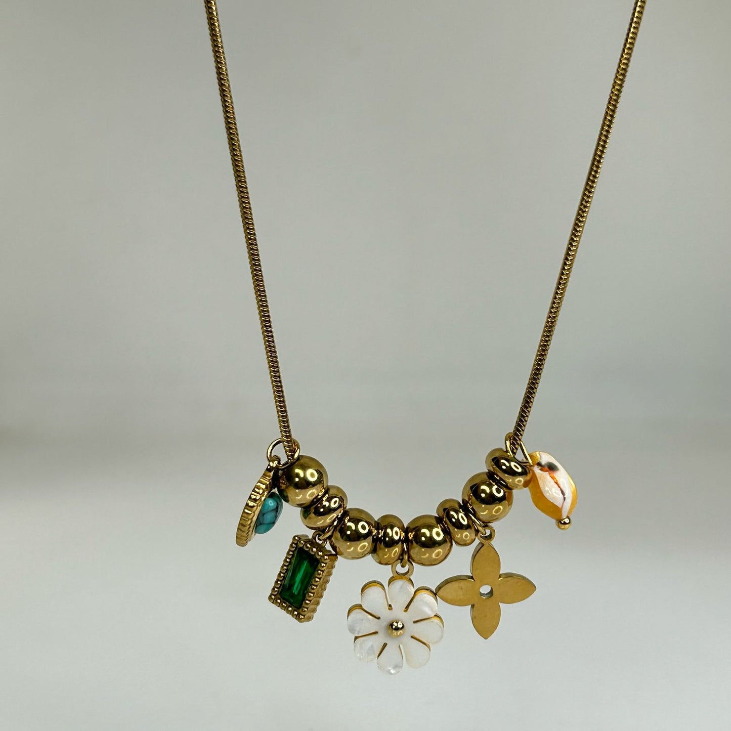 Florentine Beach Charm Necklace