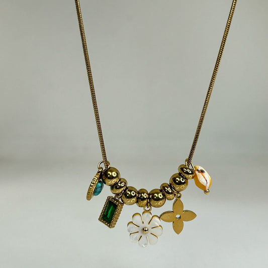 Florentine Beach Charm Necklace