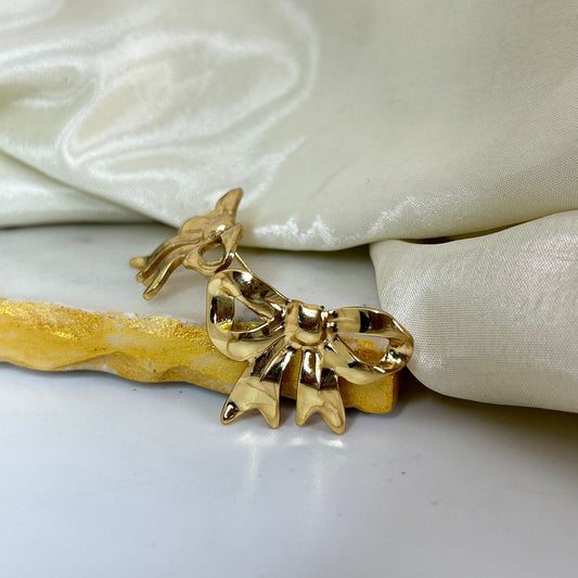 Ribbion Tired Bow Earrings