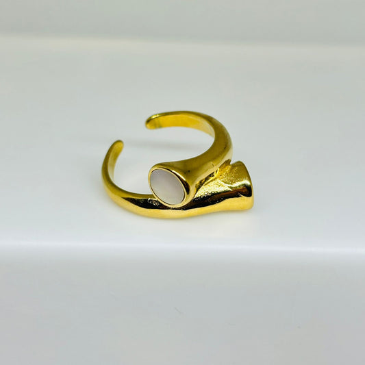 Bone Pearl 18K Luxe Ring