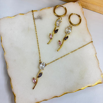 Tulip Cinderella Set (lavender-white)