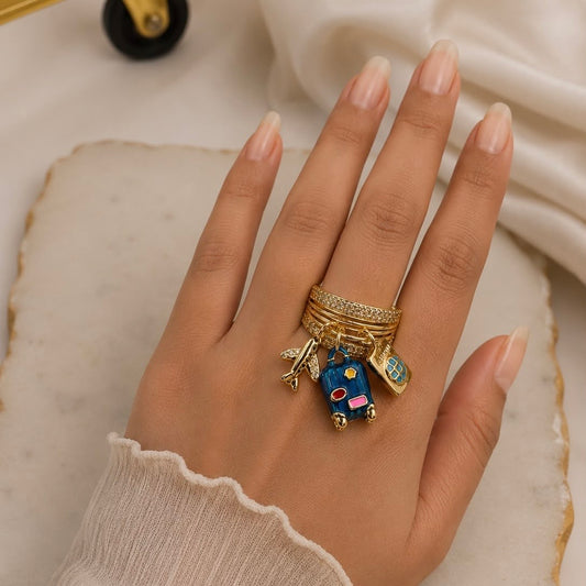 Vacay Bundle Charm Ring