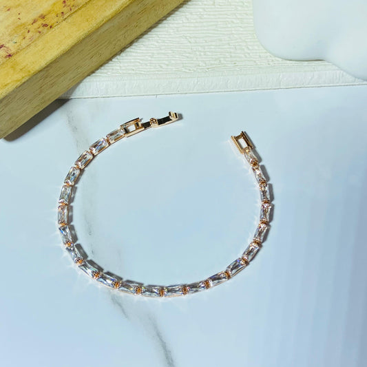 Radiant Tennis Bracelet (Rose Gold)