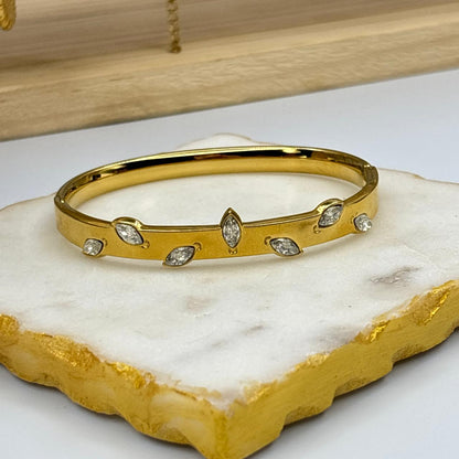 White Leaf Bracelet