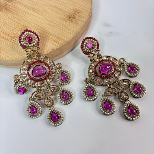 Ishqiya Pakistani Jhumke (Pink)