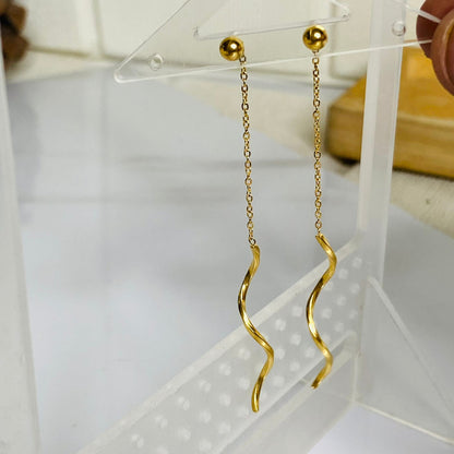 Twirled Thread Earrings