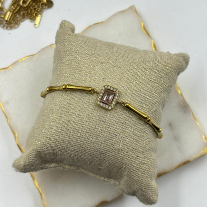 Pink Dew Chain Bracelet