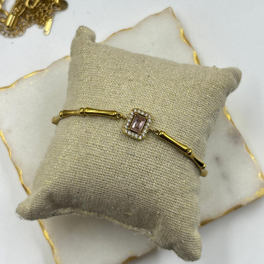 Pink Dew Chain Bracelet
