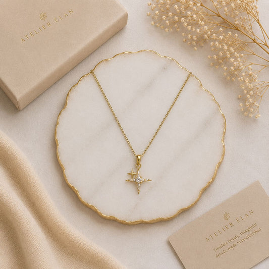Dainty Flashy Necklace ( Gold )