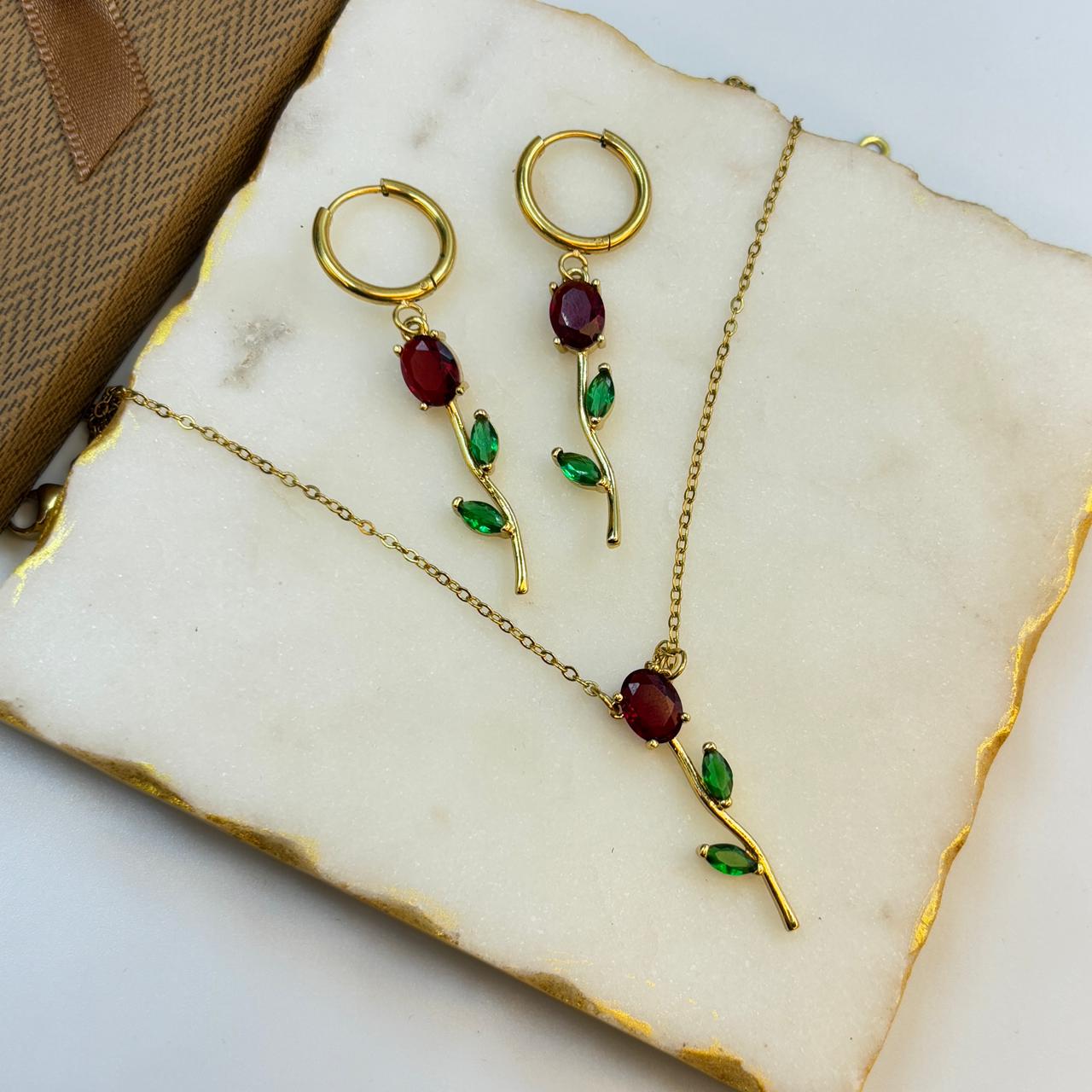 Tulip Cinderella Set (Green-red)