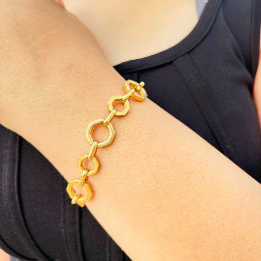 Hexa Linked Luxe Bracelet