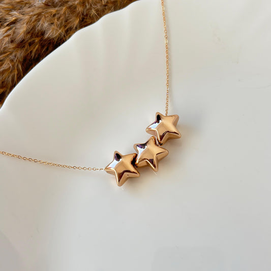 Twinkle Bubble Necklace (Rosegold)