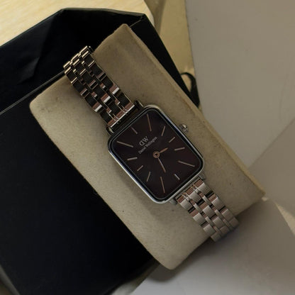 DW Square Black Dial Watch