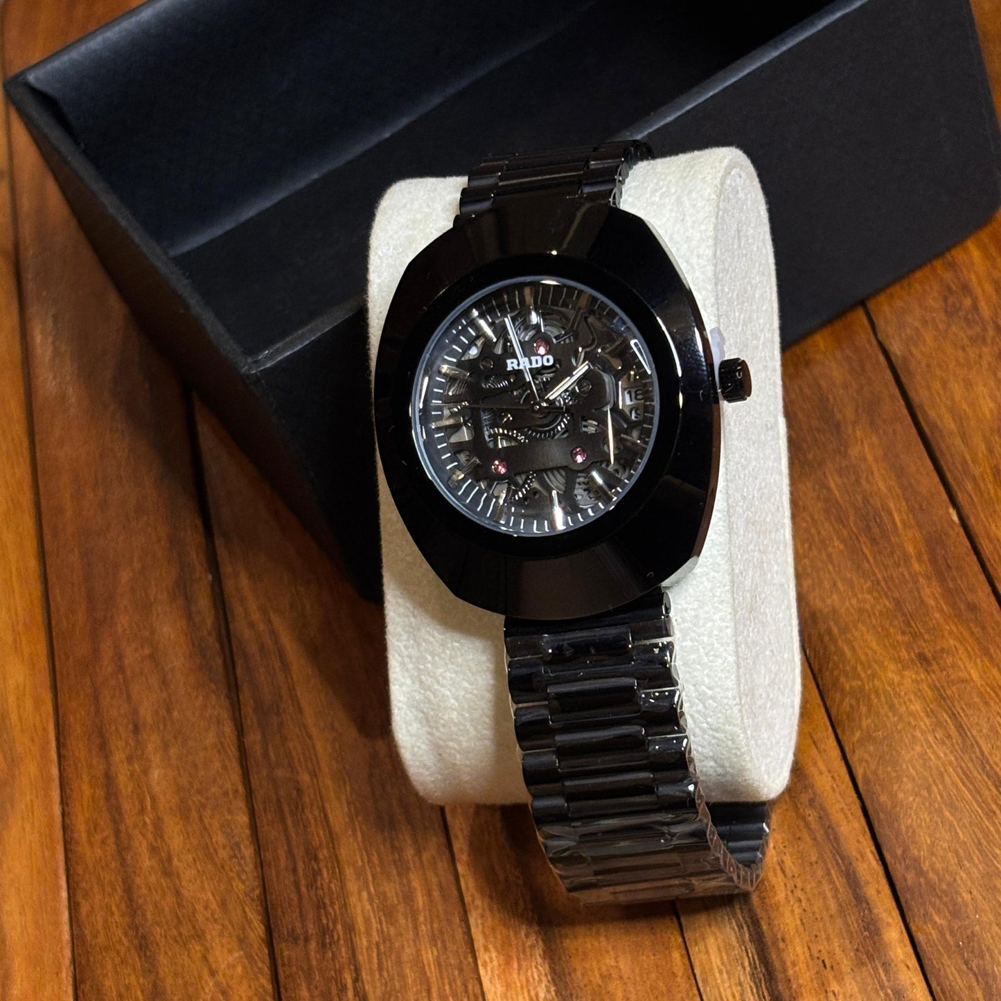 Ra-do Black Skeleton Watch