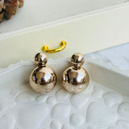 Rose Gold Ball Studs