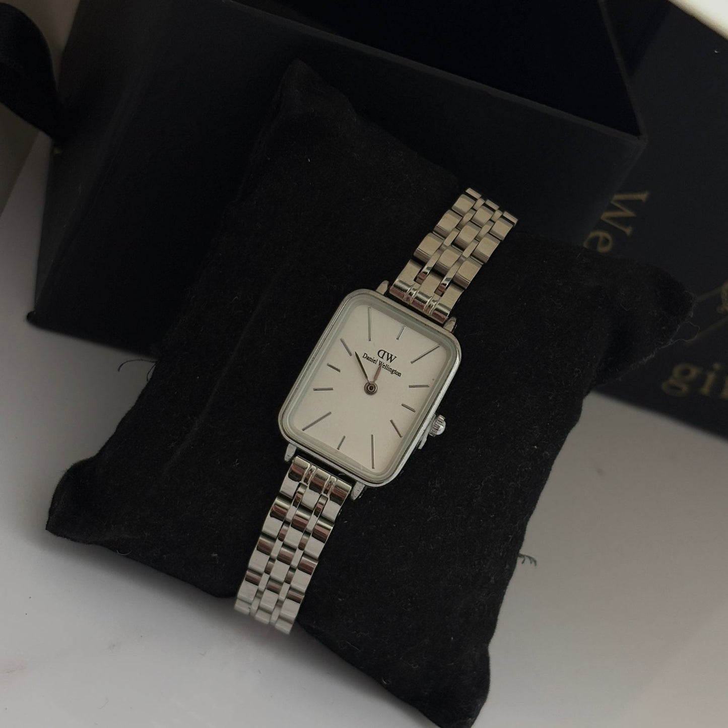 DW Square Dial Silver White Watch